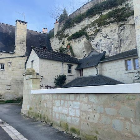 L'Escale Troglo Au Bord De La Loire Souzay-Champigny Exterior foto