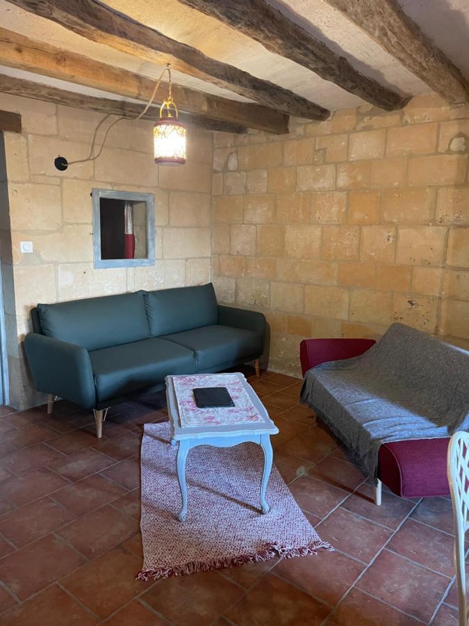 L'Escale Troglo Au Bord De La Loire Souzay-Champigny Exterior foto