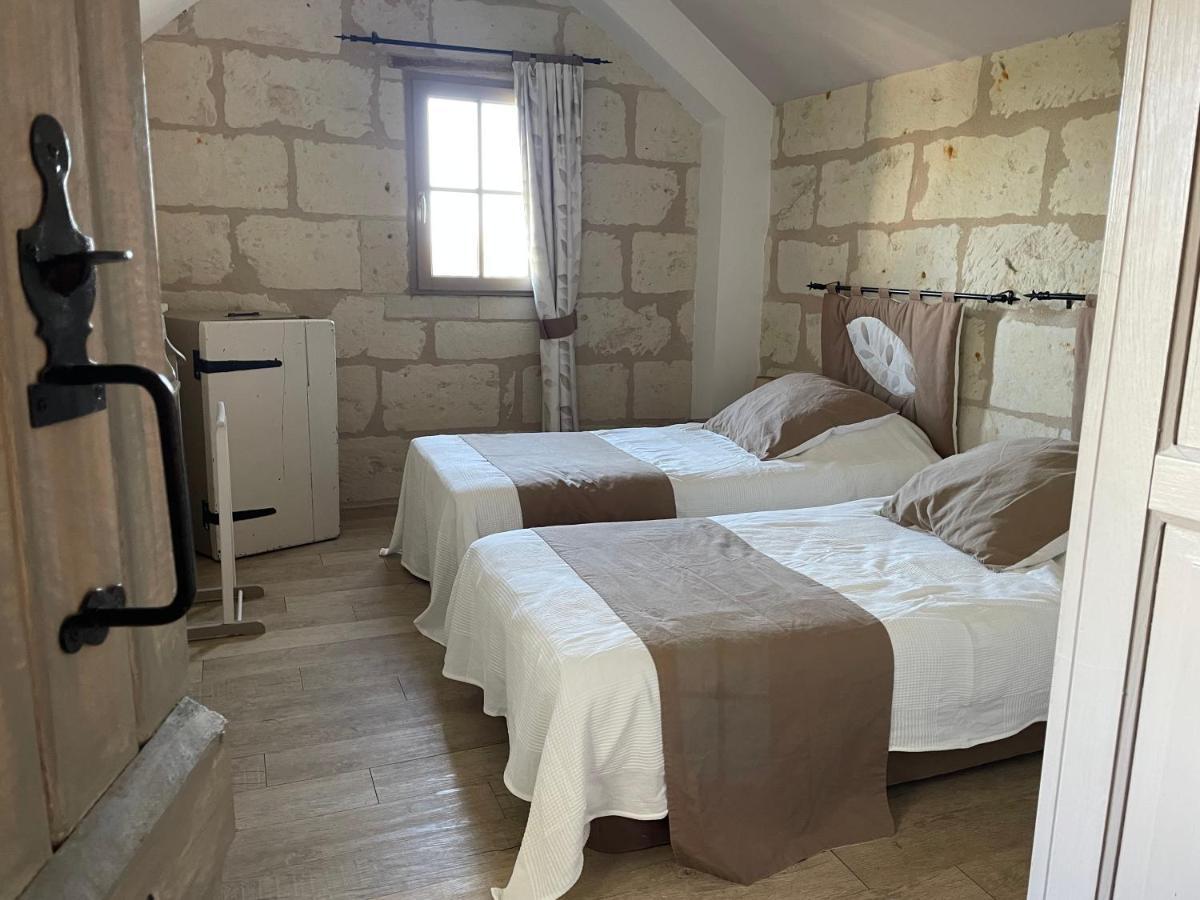 L'Escale Troglo Au Bord De La Loire Souzay-Champigny Exterior foto